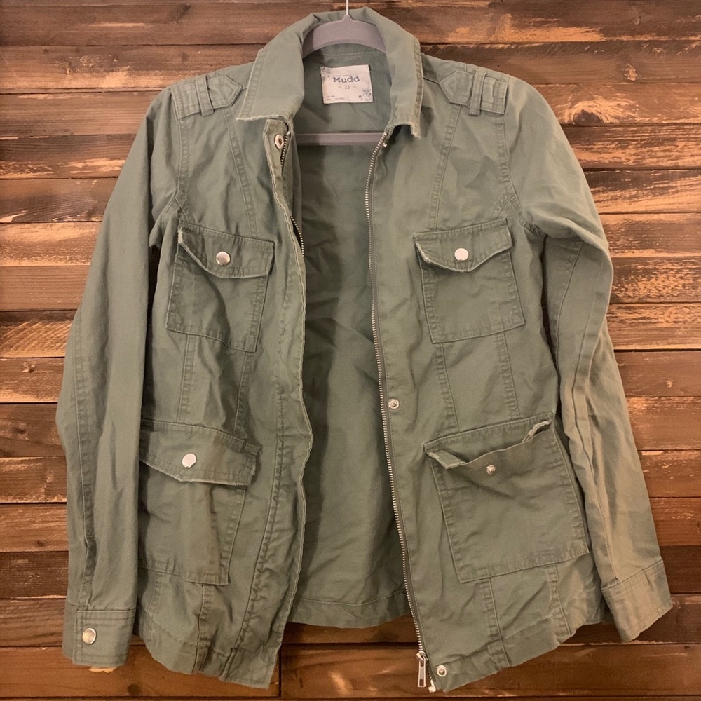 Women’s XS olive military style Mudd jacket